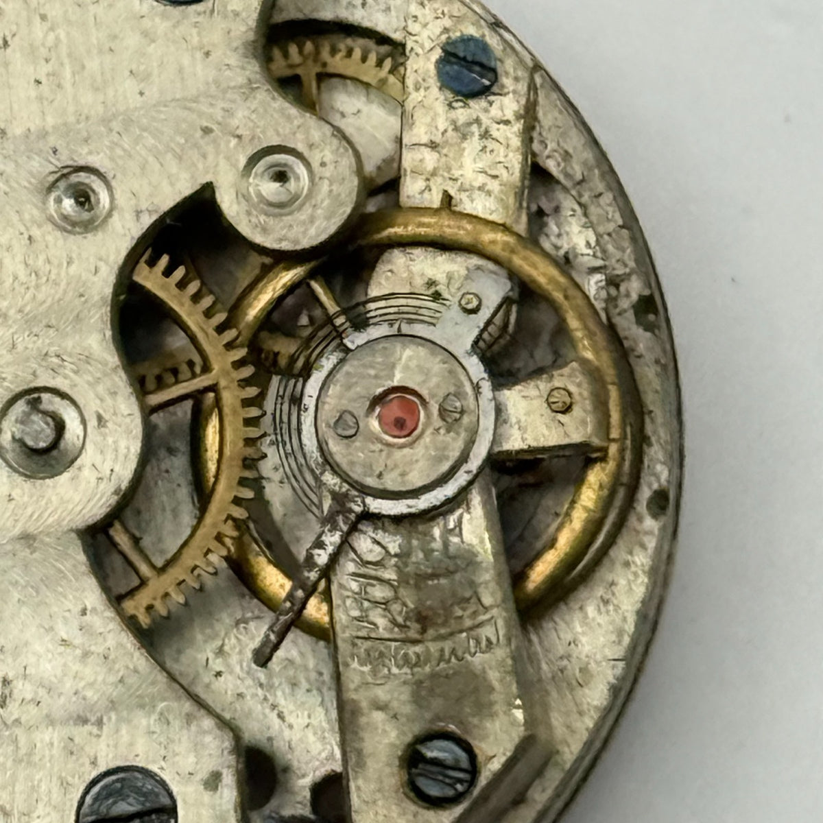 Unidentified Watch Movement Swiss Manual Wind Vintage Parts Repair 28.2mm