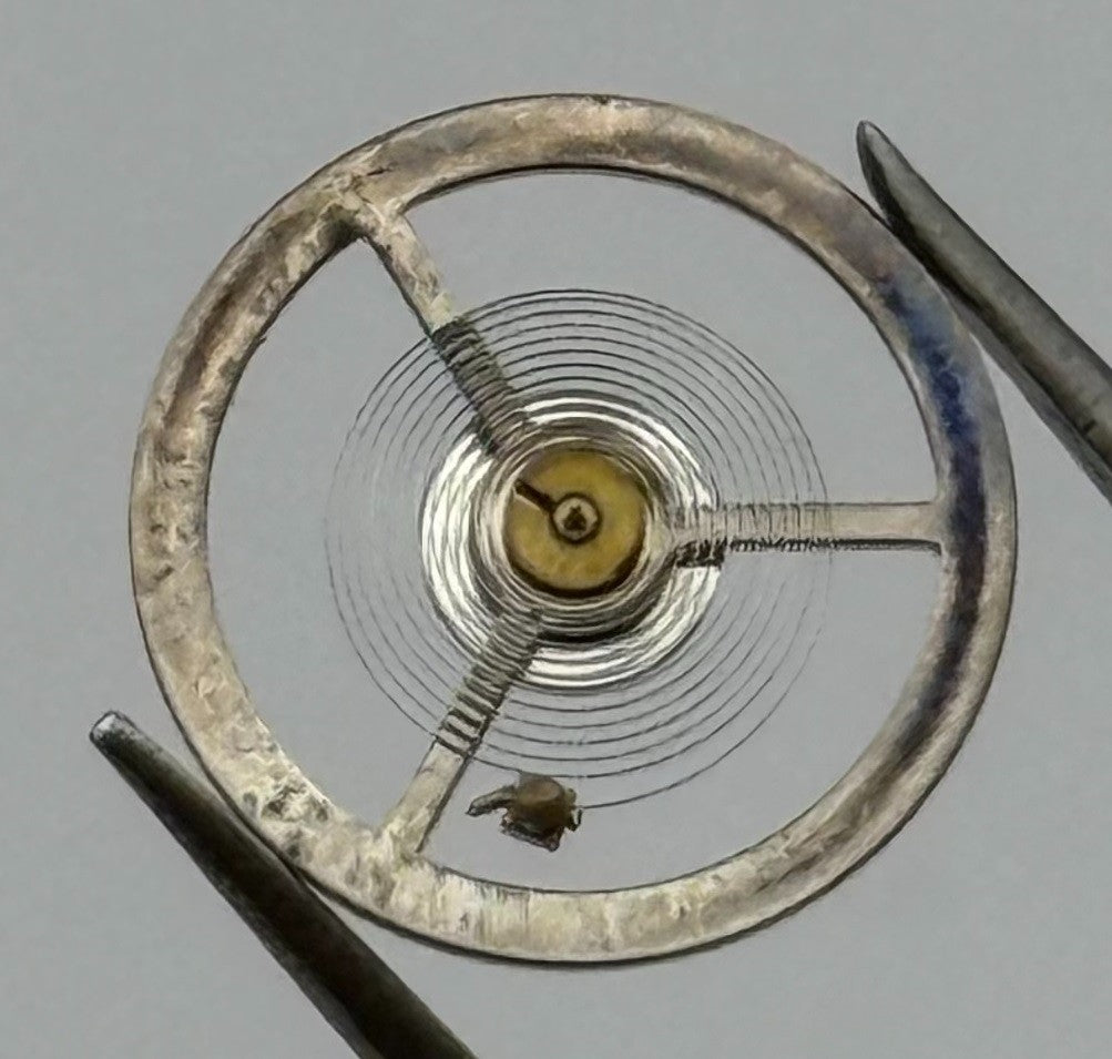Brac 190 Balance Wheel Complete And Spring Renata 985 Watch Movement Parts NOS
