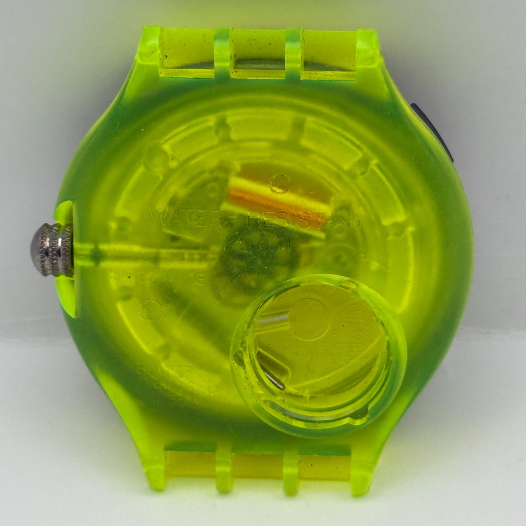 Vintage Swatch Scuba 200 Watch SDJ100 Coming Tide 1992 ETA Quartz 40mm Parts 