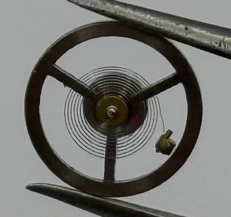 BFG 34 PL Balance Wheel Complete And Spring Renata 59 Watch Movement Parts NOS