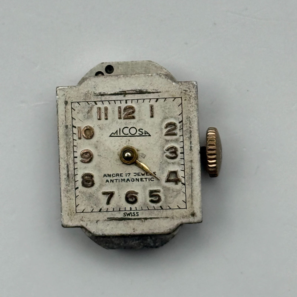 Unitas UT 521 Watch Movement Micosa 17 Jewels Swiss Parts Repair 13mm
