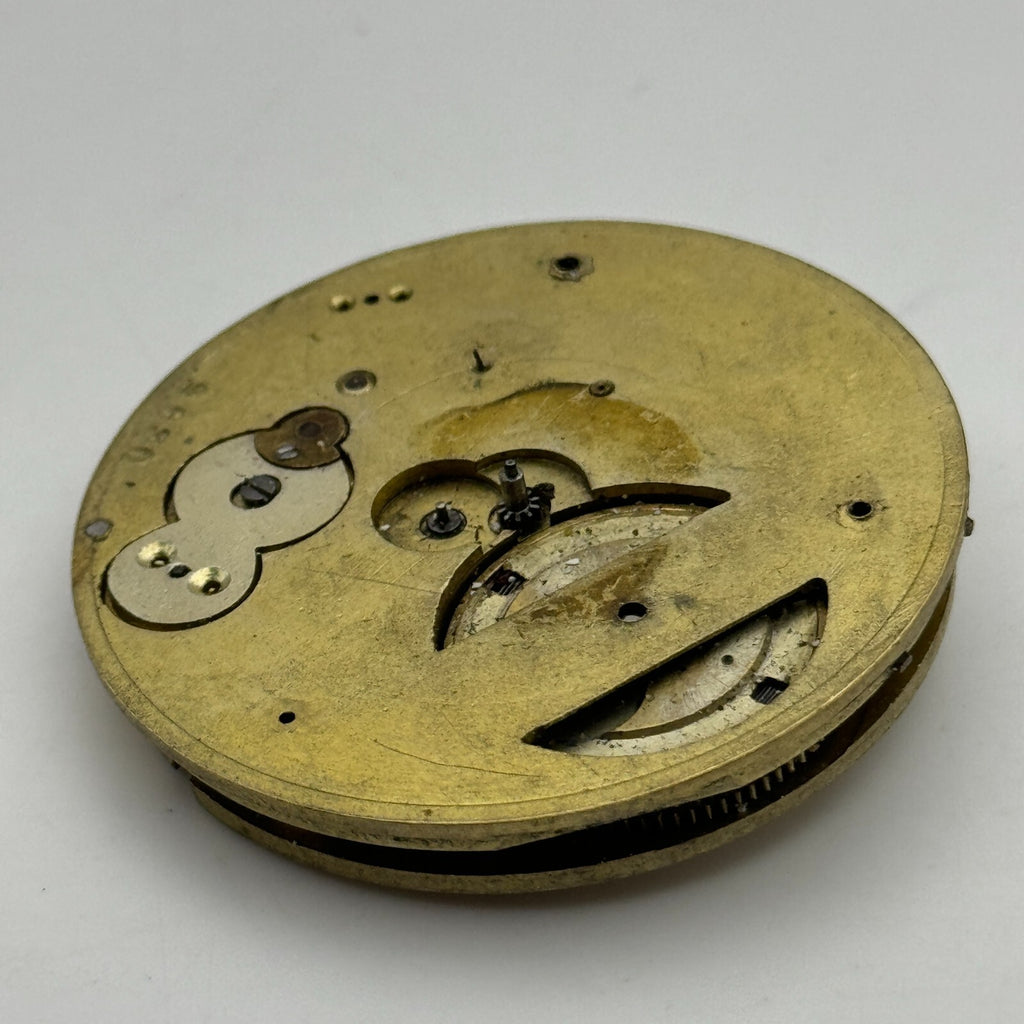 Antique Pocket Watch Movement Key Wound Parts Repair Spares 45.5mm