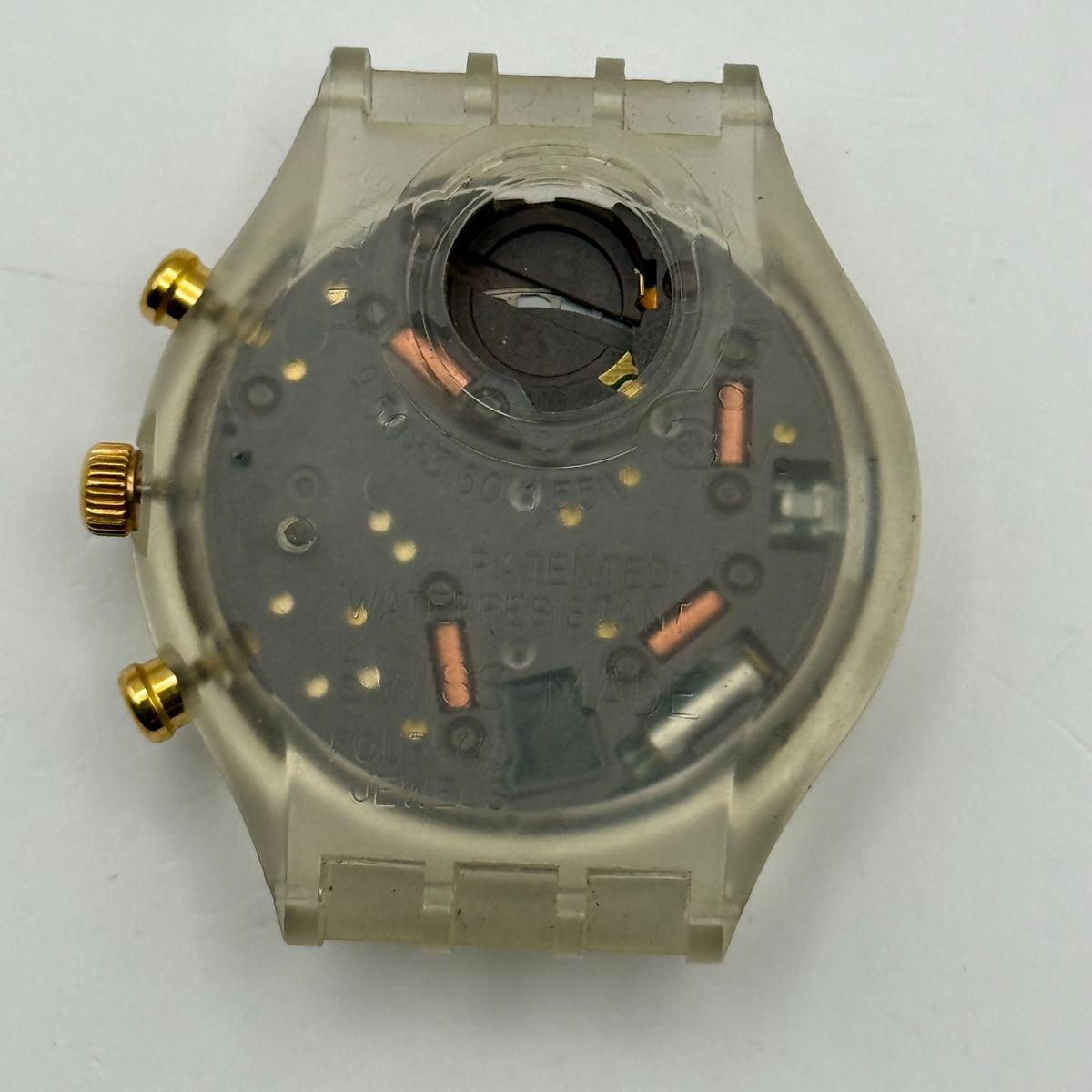 Vintage Swatch Chrono Watch SCK400 Whipped Cream 1993 ETA Quartz 40mm Parts