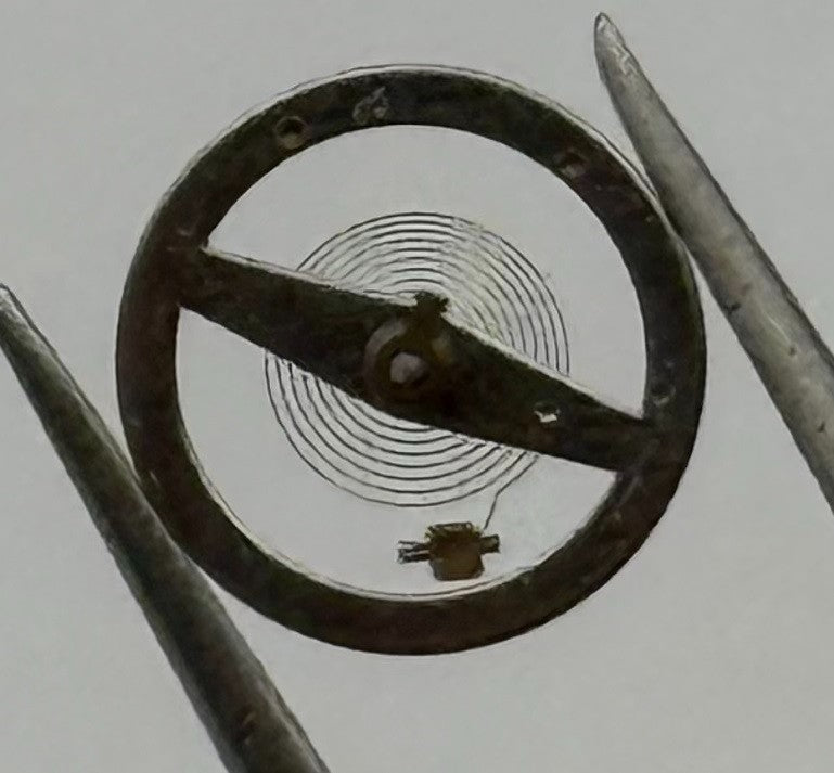 Roseba 8 Balance Wheel Complete And Spring 10½’’’ 2896 Watch Movement Parts NOS