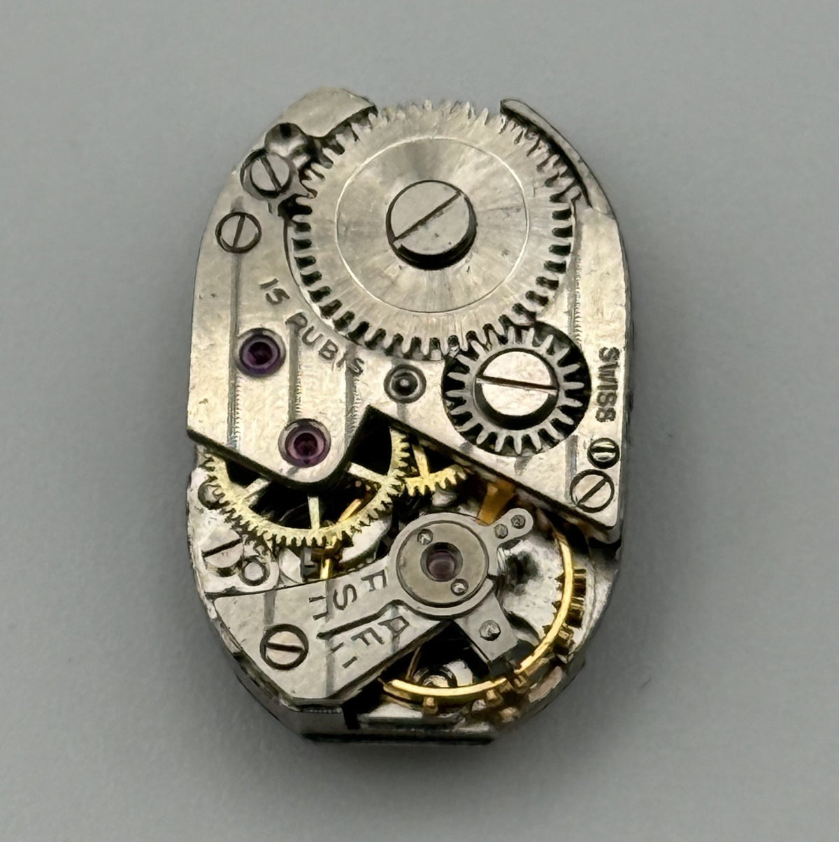 FHF 190 Watch Movement - Fontainemelon 190 - For Parts / Repair