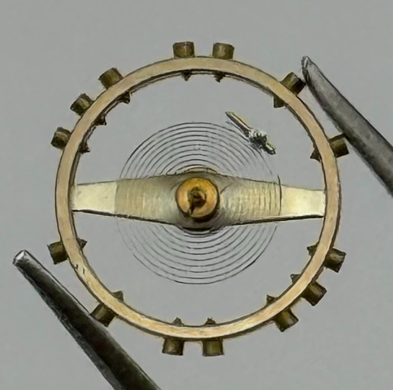 ETA 790 Balance Wheel Complete And Spring 8¾''' Watch Movement Parts NOS