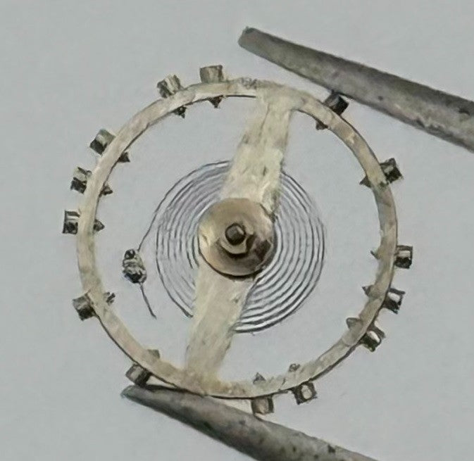 Certina Kurth 230 Balance Wheel Complete & Spring 5¼’’’ Watch Movement Parts NOS