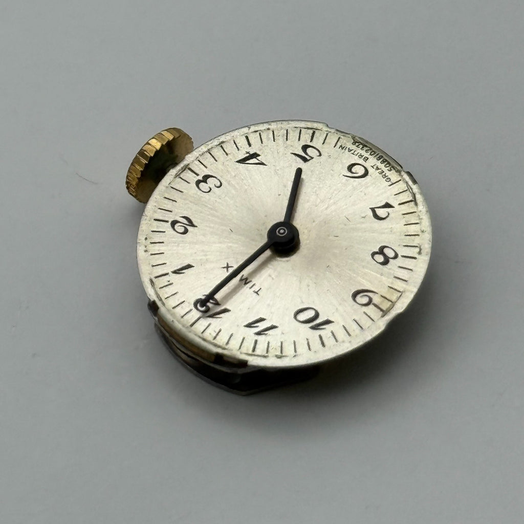 Timex 482 Watch Movement Great Britain 0 Jewel Manual Wind Parts Repair 18.1mm