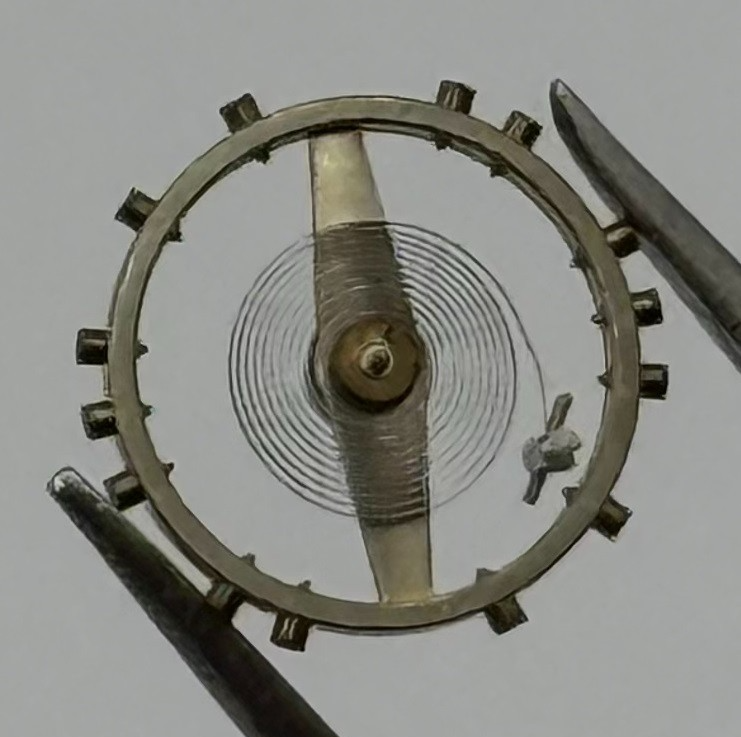 AS 1240 Balance Wheel Complete And Spring 8¾’’’ 49 M Watch Movement Parts NOS