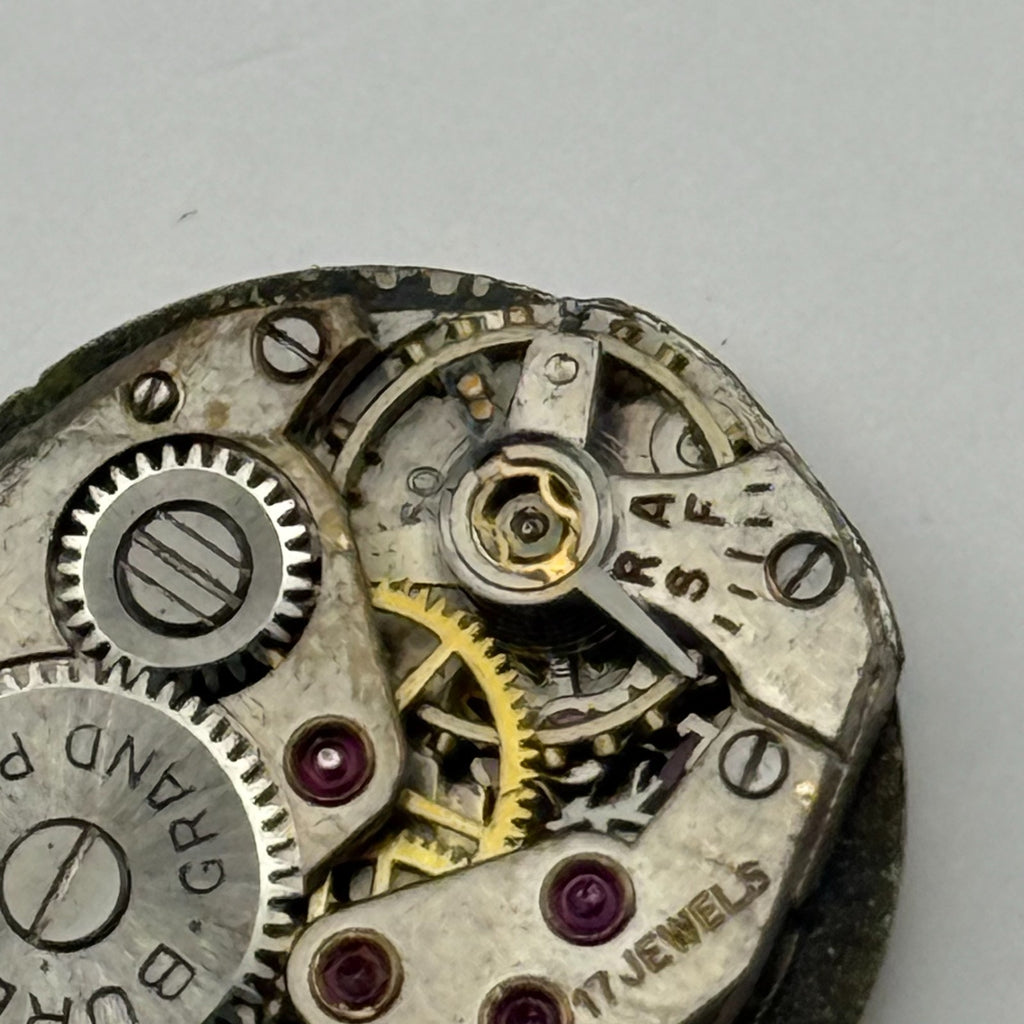 Buren 350 Watch Movement Grand Prix Swiss 17 Jewels Manual Wind Parts  15.2mm