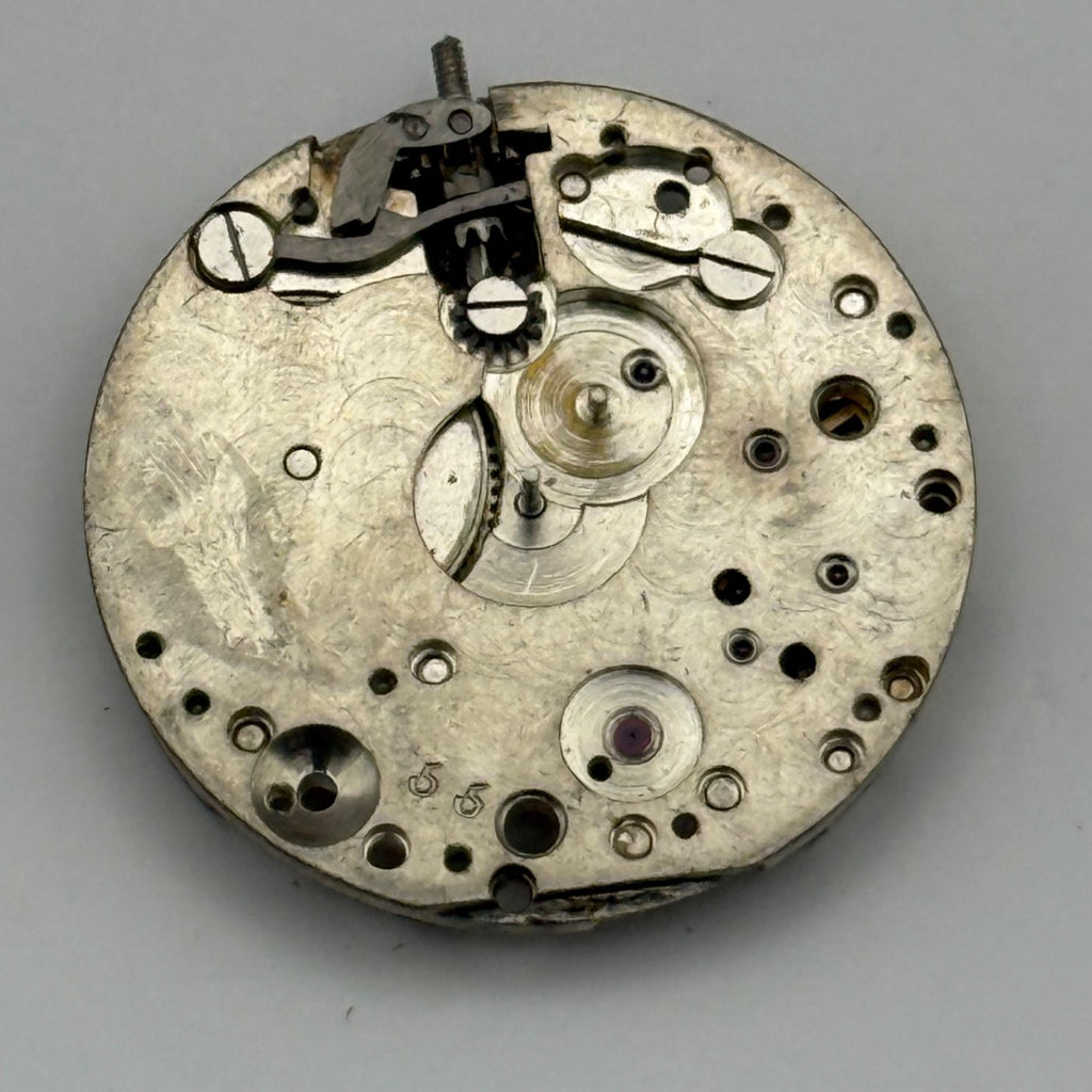 Rolex Genex Veriflat 15 Rubies Watch Movement - For Parts / Repair - 23.6mm