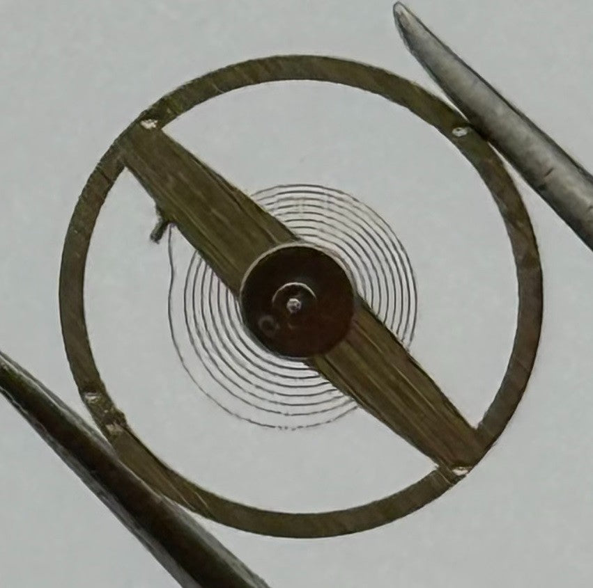Oris 553 Balance Wheel Complete And Spring Ord.+Kif Watch Movement Parts NOS