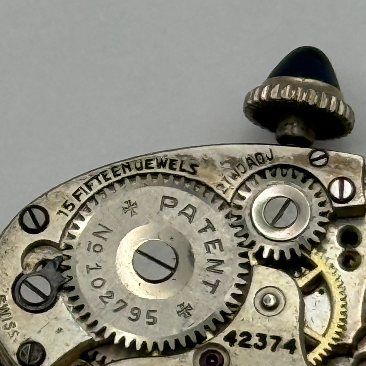 Gothic Jar-Proof Watch Movement New York American Ladies 15 Jewels Parts 14.8mm