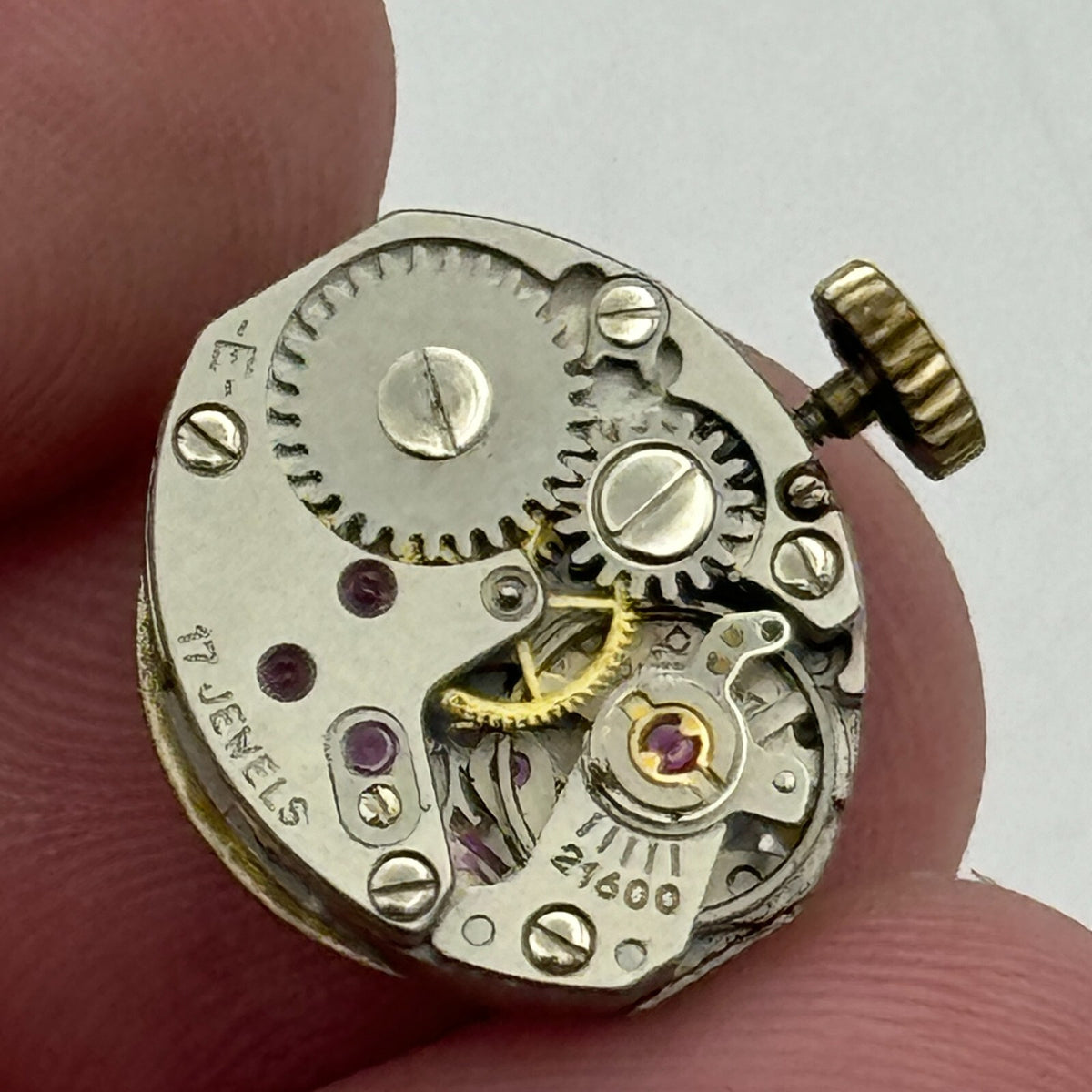 PUW 1075 Watch Movement Anker Ladies Manual Wind 21600 Swiss Vintage Parts 13mm