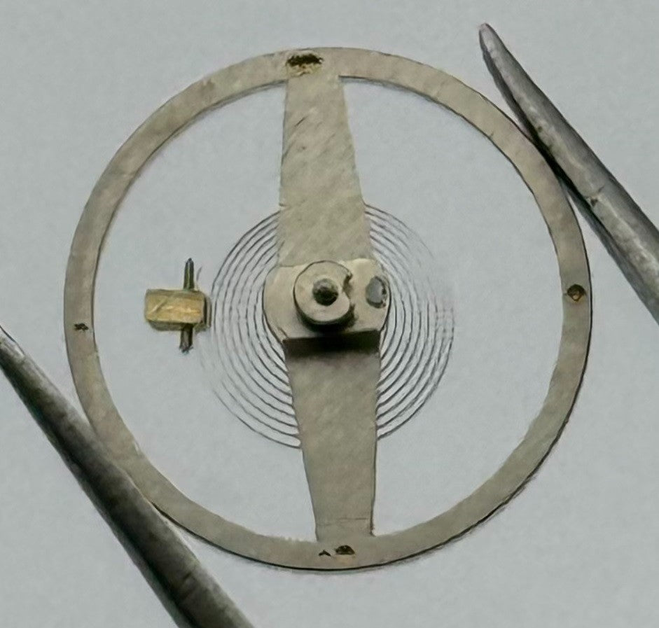 EB 1229 Special SP Balance Wheel Complete And Spring Watch Movement Parts NOS