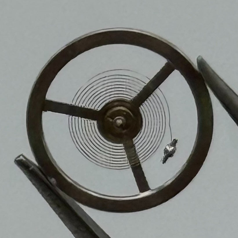 EB 1297 1469 Balance Wheel Complete And Spring Renata 117 Watch Movement Parts