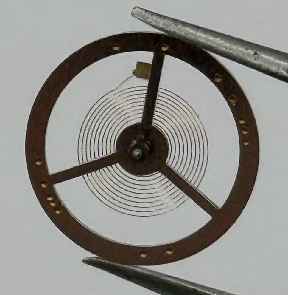 E.S. 50 Balance Wheel Complete And Spring 12’’’ 1400 Watch Movement Parts NOS
