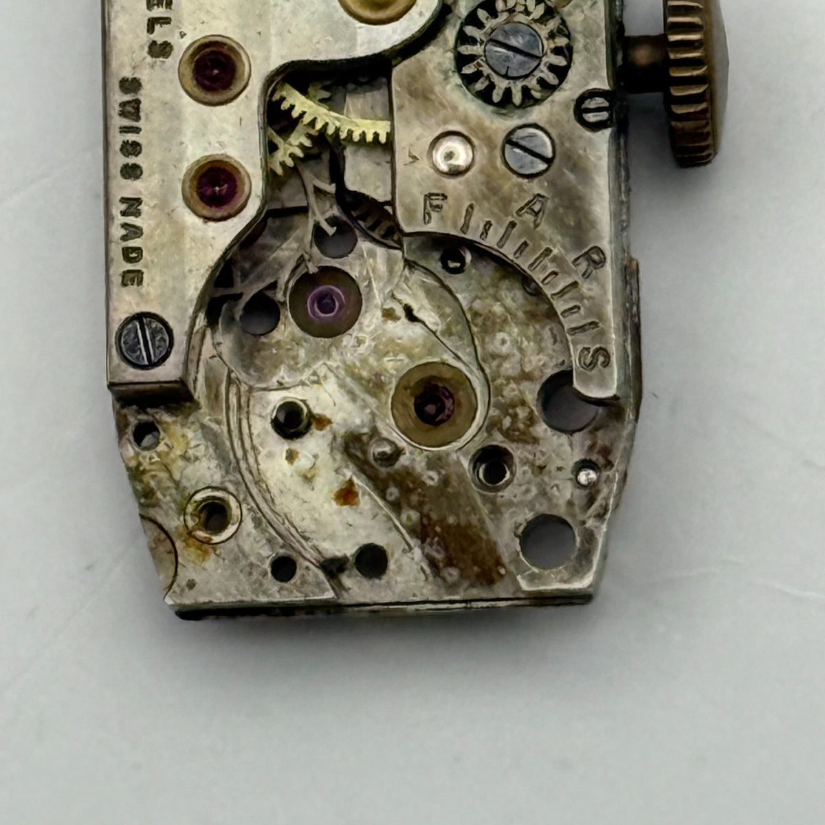 Cyma Watch Movement Ladies 15 Jewels Swiss Manual Wind Vintage Parts Repair 12mm