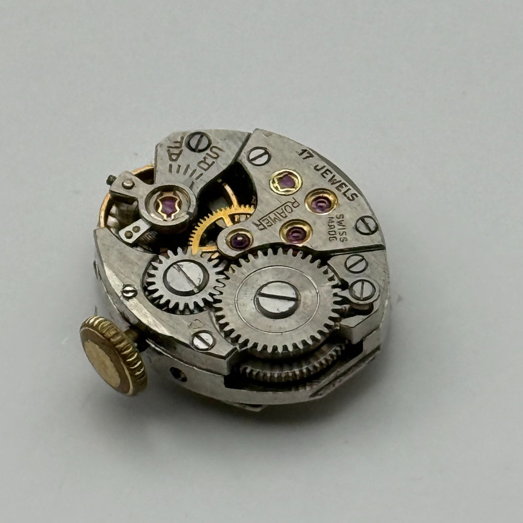 MST 389 Watch Movement Roamer 17 Jewels Swiss Manual Wind Parts Repair 13.1mm