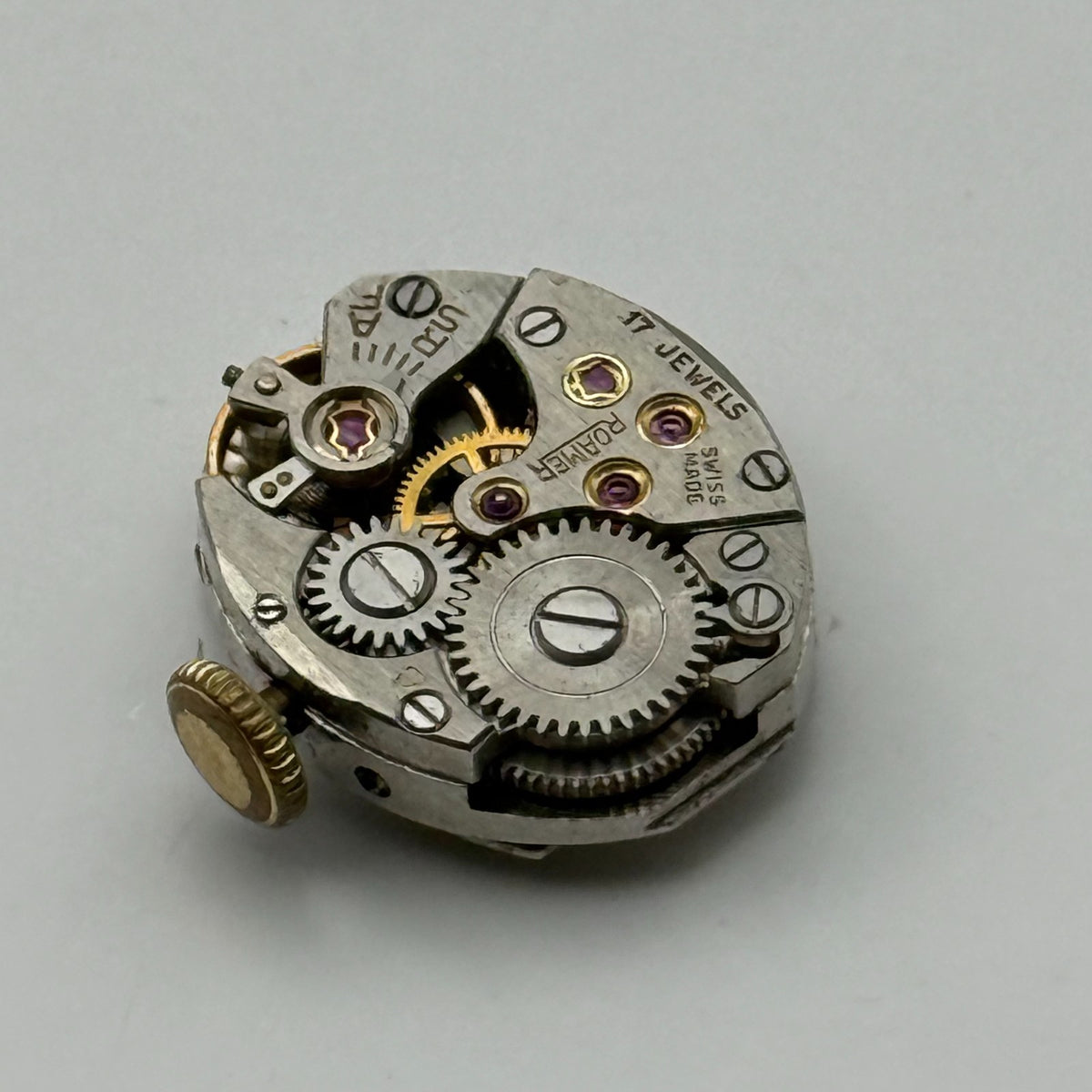 MST 389 Watch Movement Roamer 17 Jewels Swiss Manual Wind Parts Repair 13.1mm