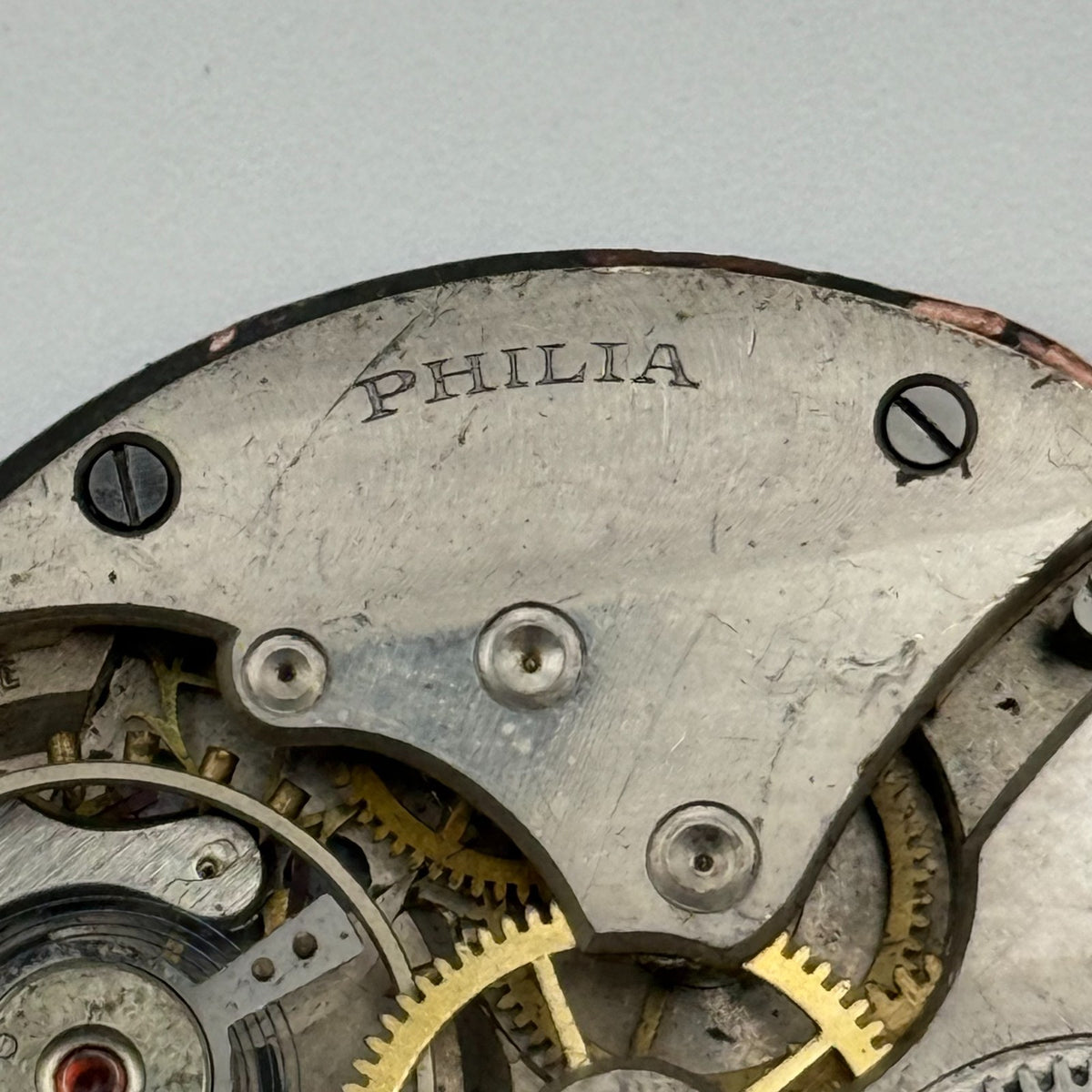 Swiss Lever Pocket Watch Movement - Philia - Parts / Repair 41.1mm