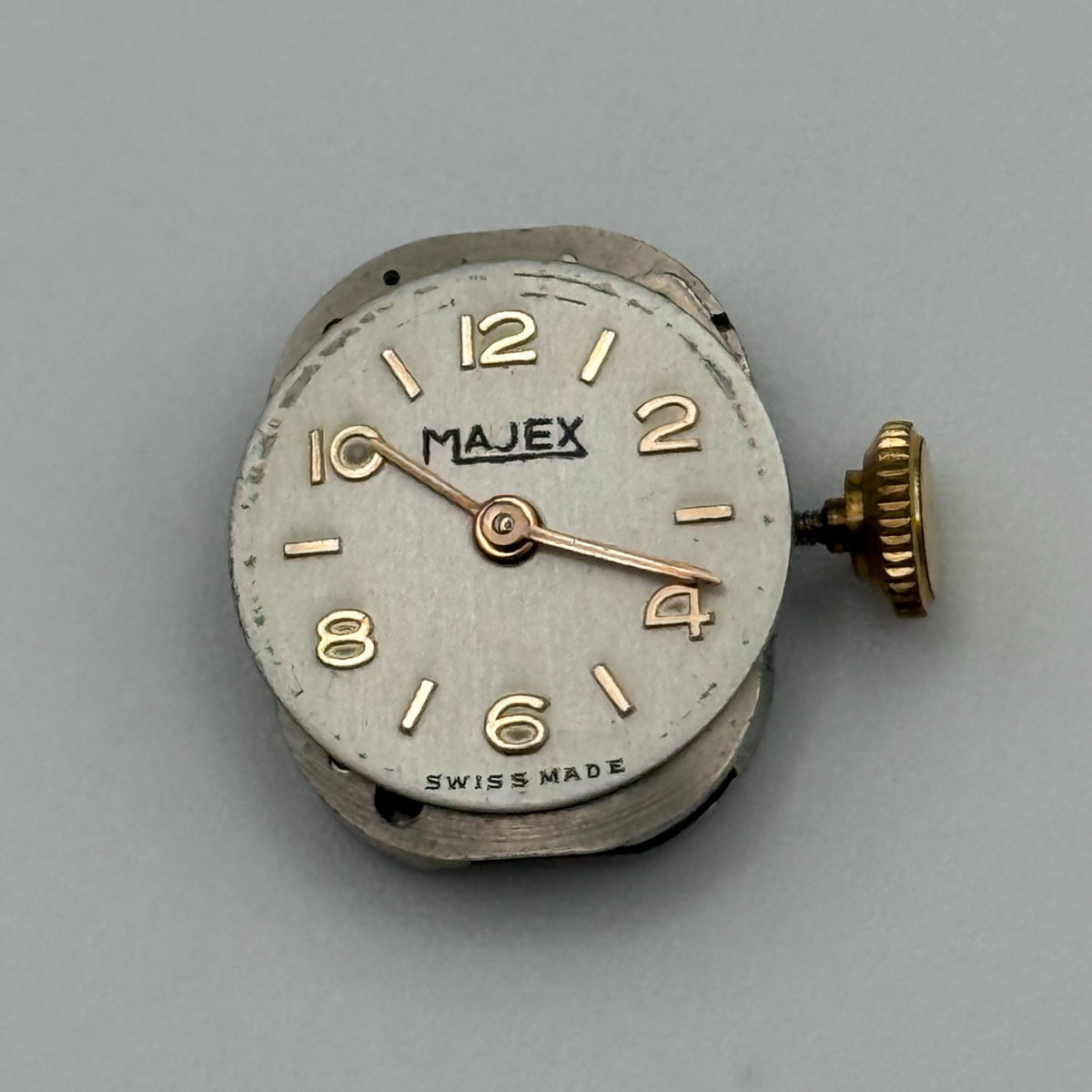 AR Enicar 680 Watch Movement - Majex - Running - For Parts / Repair