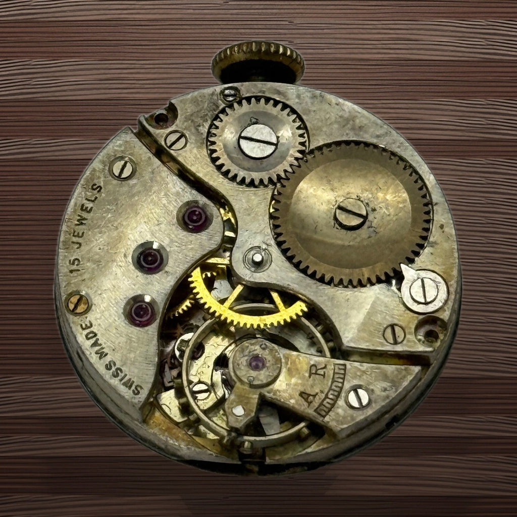 HL Brown & Son London & Sheffield Watch Movement - For Parts / Repair - 22mm