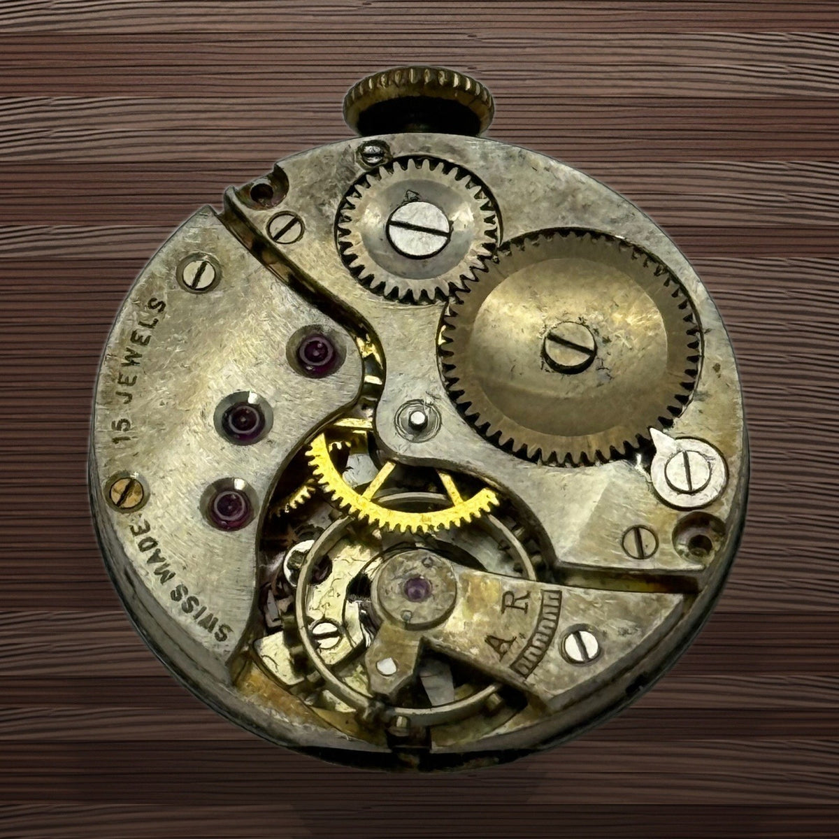 HL Brown & Son London & Sheffield Watch Movement - For Parts / Repair - 22mm