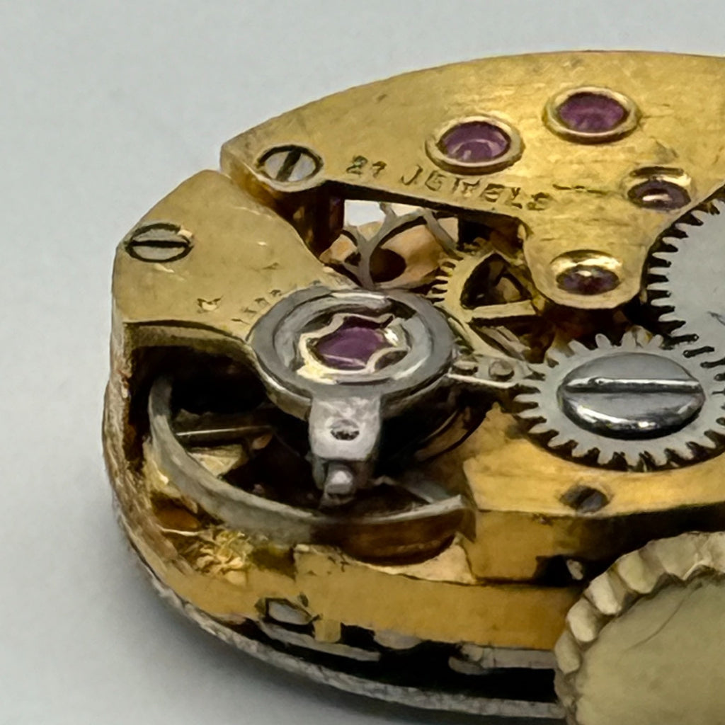 AS 1777 Watch Movement A. Schild Rotary Swiss 21 Jewels Manual Wind Parts 12.4mm
