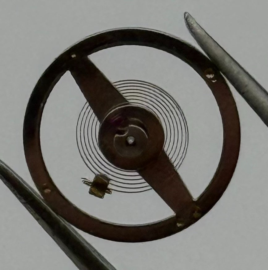 Brac 301 PL Balance Wheel Complete And Spring 10½''' Watch Movement Parts NOS