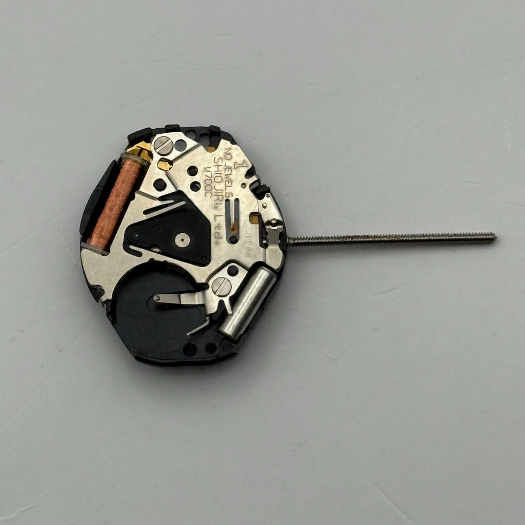 Shiojiri V700C Watch Movement Quartz Japan No Jewel Untested Parts Repair 15.3mm
