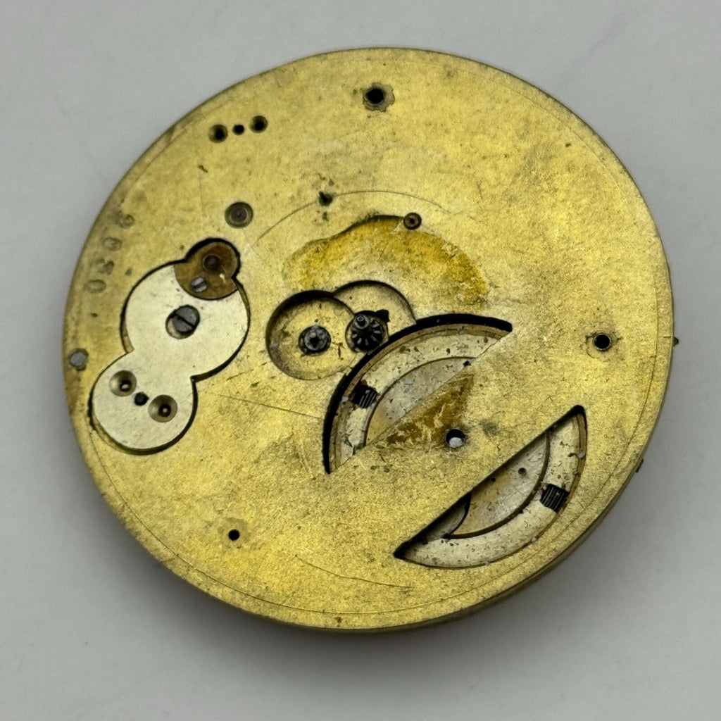 Antique Pocket Watch Movement Key Wound Parts Repair Spares 45.5mm