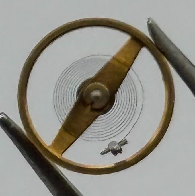Bifora 51 Balance Wheel Complete And Spring Pour Watch Movement Parts NOS