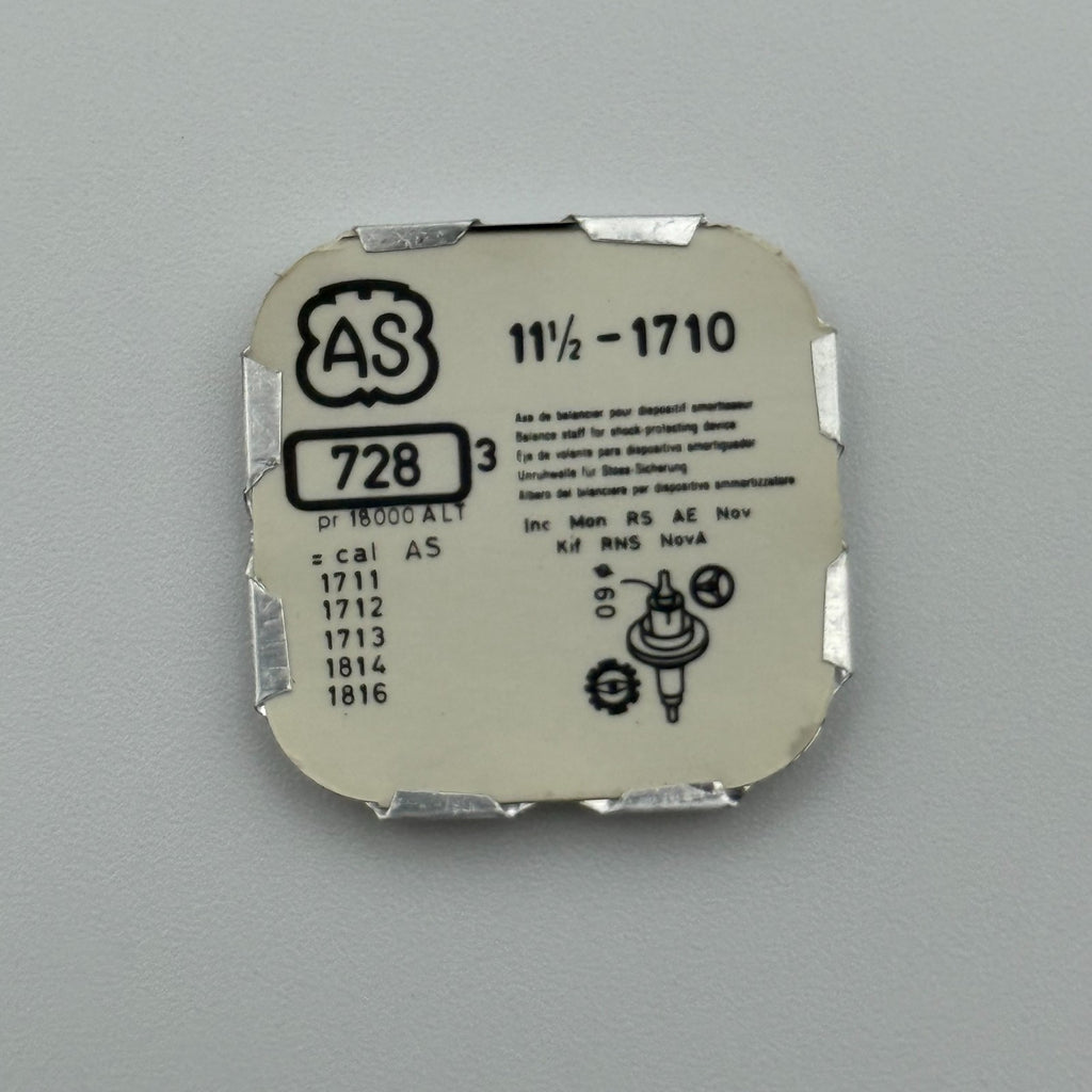 AS 1710 Balance Staff Pack Of 3 - 11 1/2 - 728 - New Old Stock - Watch Parts