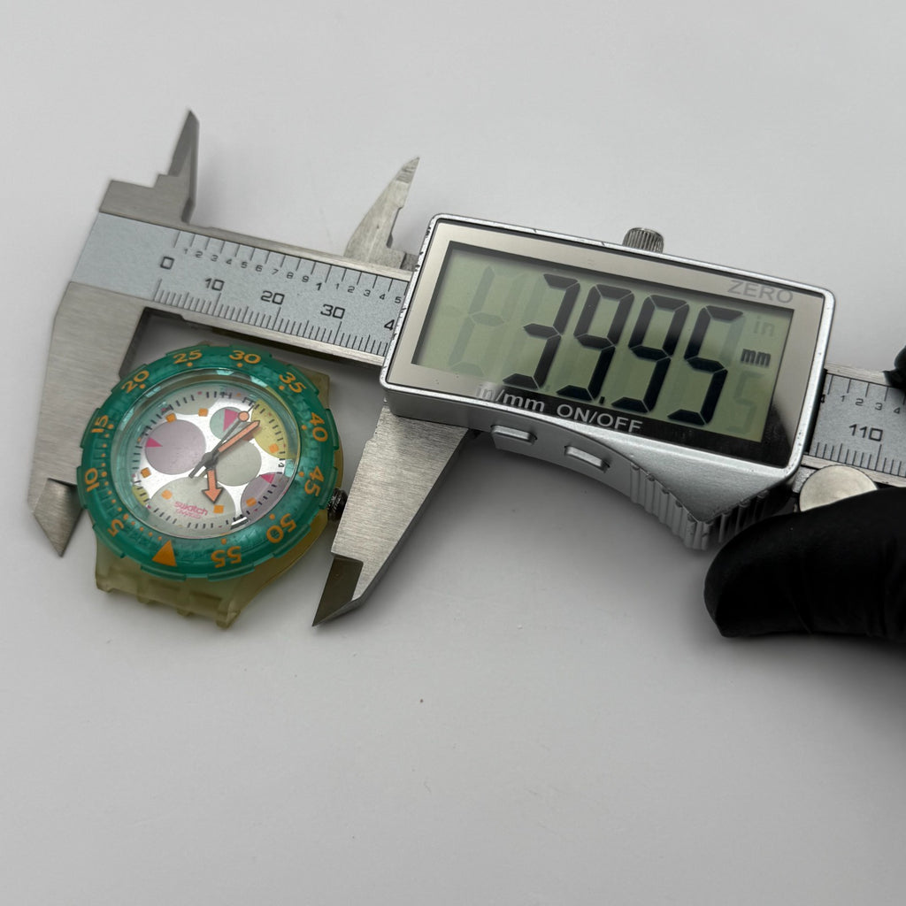 Vintage Swatch Scuba 200 Watch SDK105 Sea Grapes 1992 ETA Quartz 40mm Parts