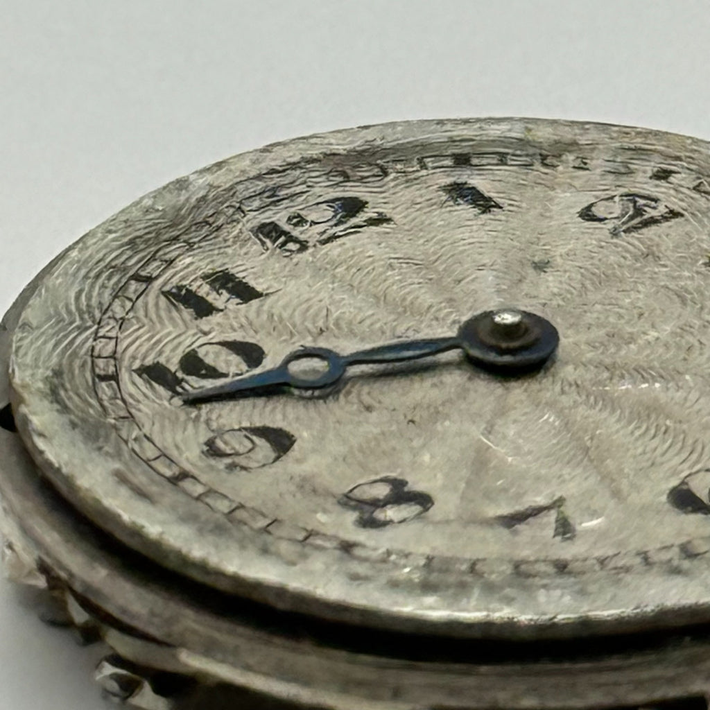 Unidentified Watch Movement 15 Jewels Swiss Manual Wind Parts Repair 19.7mm