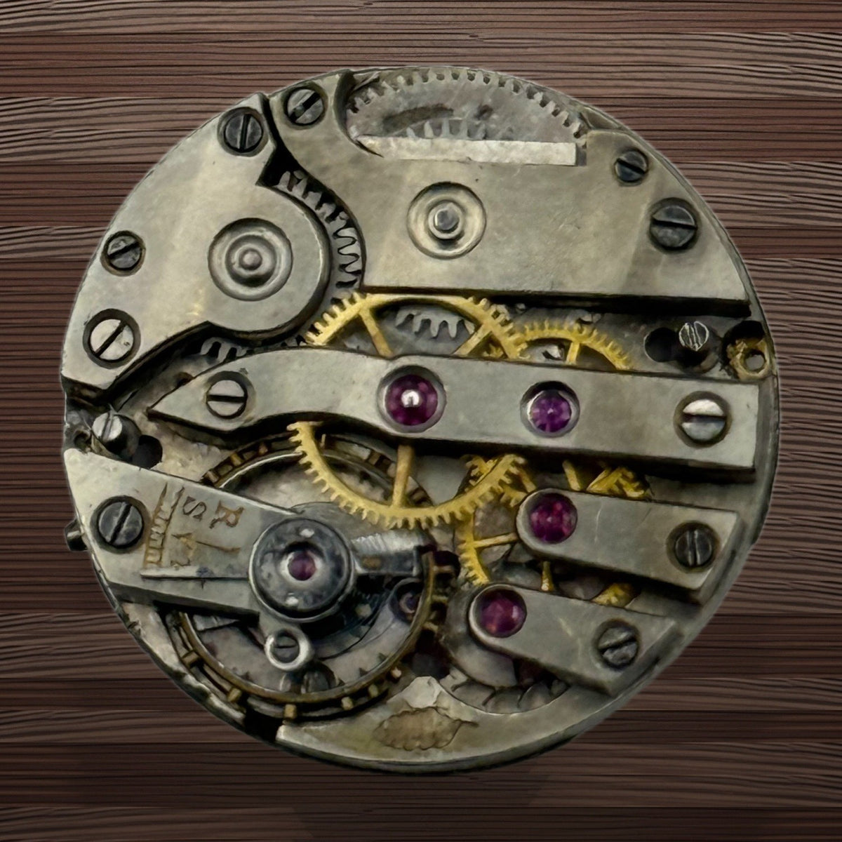 Pistol Watch Movement - Leaf Mark Spares - For Parts / Repair - 20.6mm