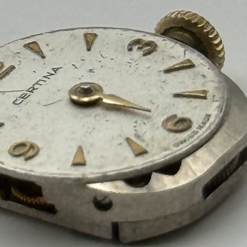 Certina 12-10 Watch Movement Running 17 Jewels Swiss Manual Wind Parts 12.1mm