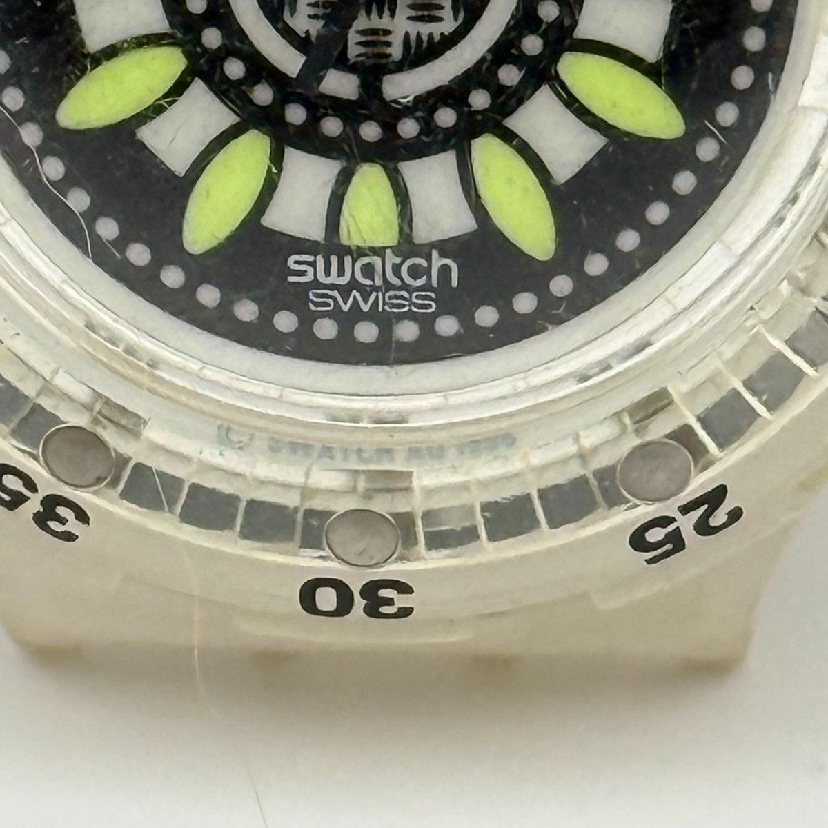 Vintage Swatch Scuba 200 Watch SDK907 Loomi Walk On 1996 ETA Quartz 40mm Parts 