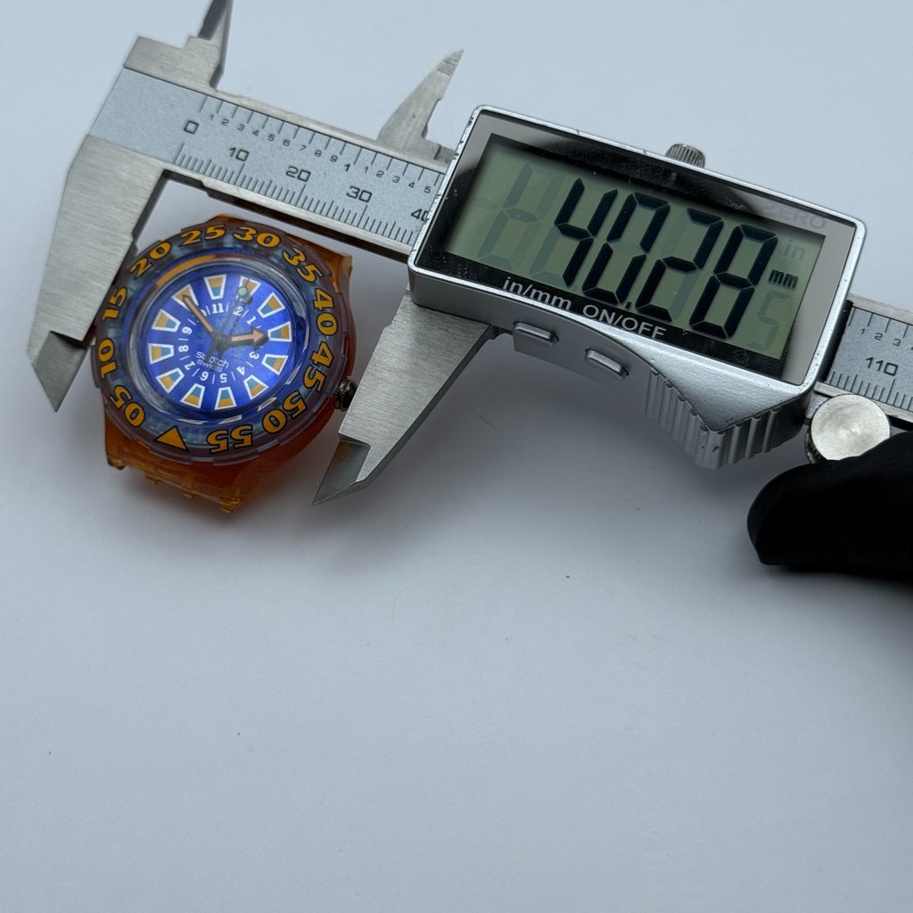 Vintage Swatch Scuba 200 Watch SDO100 Seaclip 1994 ETA Quartz Swiss 40mm Parts 