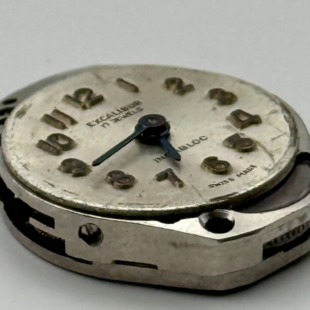 FHF 69-21 Watch Movement Excalibur 17 Jewels Swiss Manual Wind Parts 15.3mm