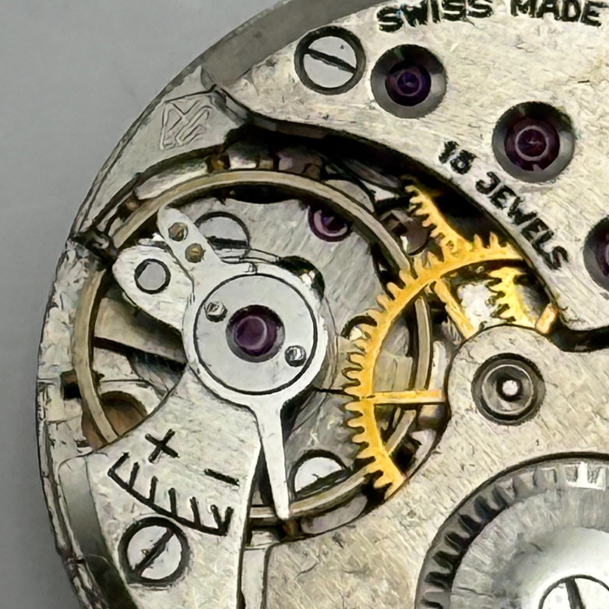 Revue 78 Watch Movement Limit 15 Jewels Swiss Manual Wind Parts Repair 19.7mm
