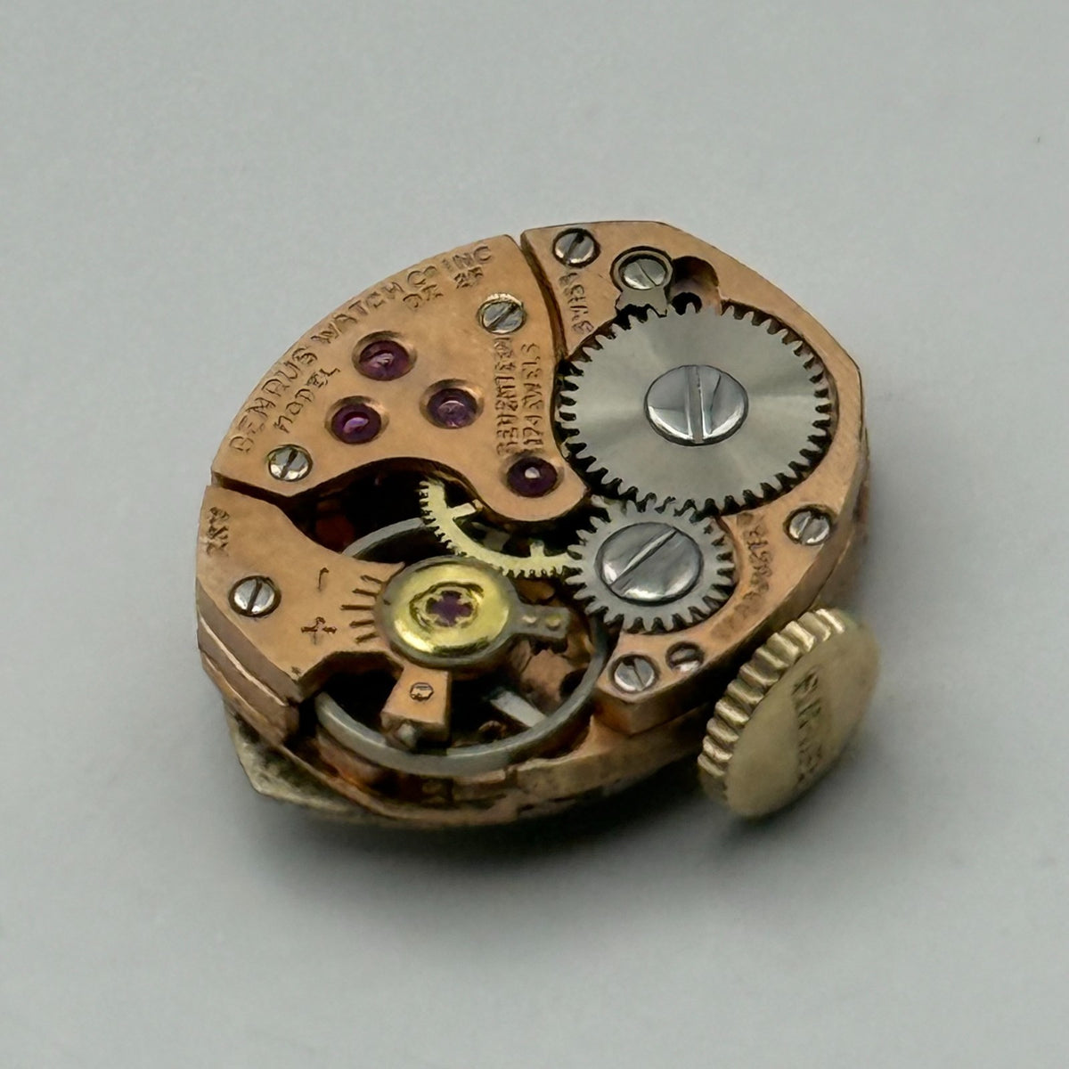 AS 1491 Watch Movement Running A. Schild Benrus DZ 2F Swiss 17 Jewels Parts 13mm