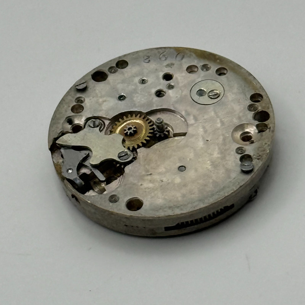 A. Calame & Fils 092 Watch Movement Trinitas Swiss Manual Wind Parts 22.1mm