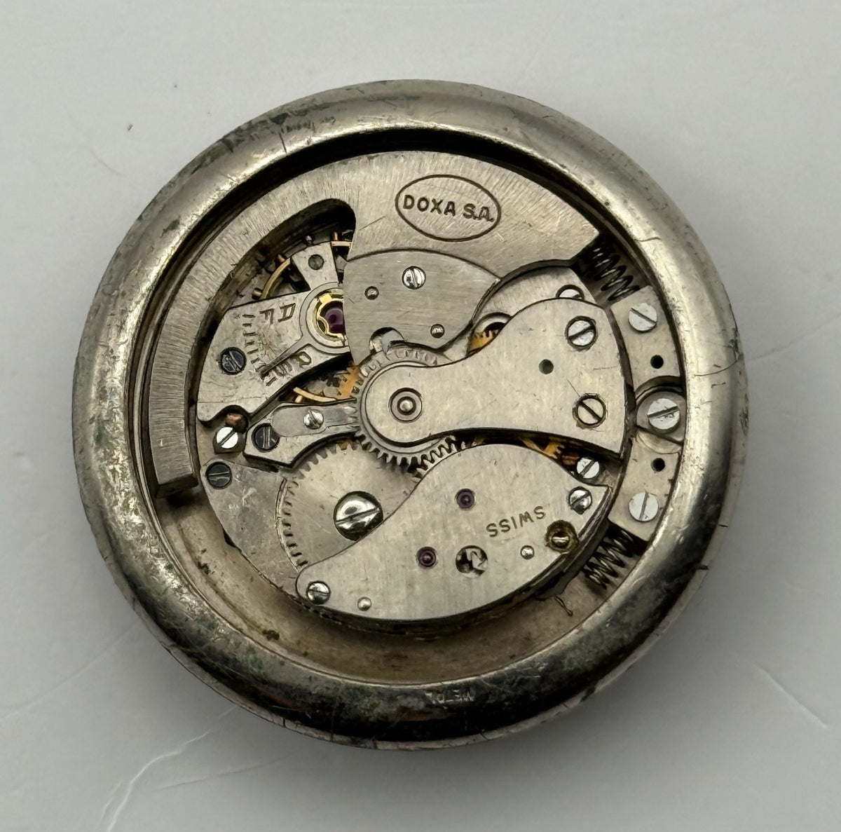 Doxa Bumper Watch Movement AS 1171 A. Schild Automatic Swiss Parts Repair 24.8mm
