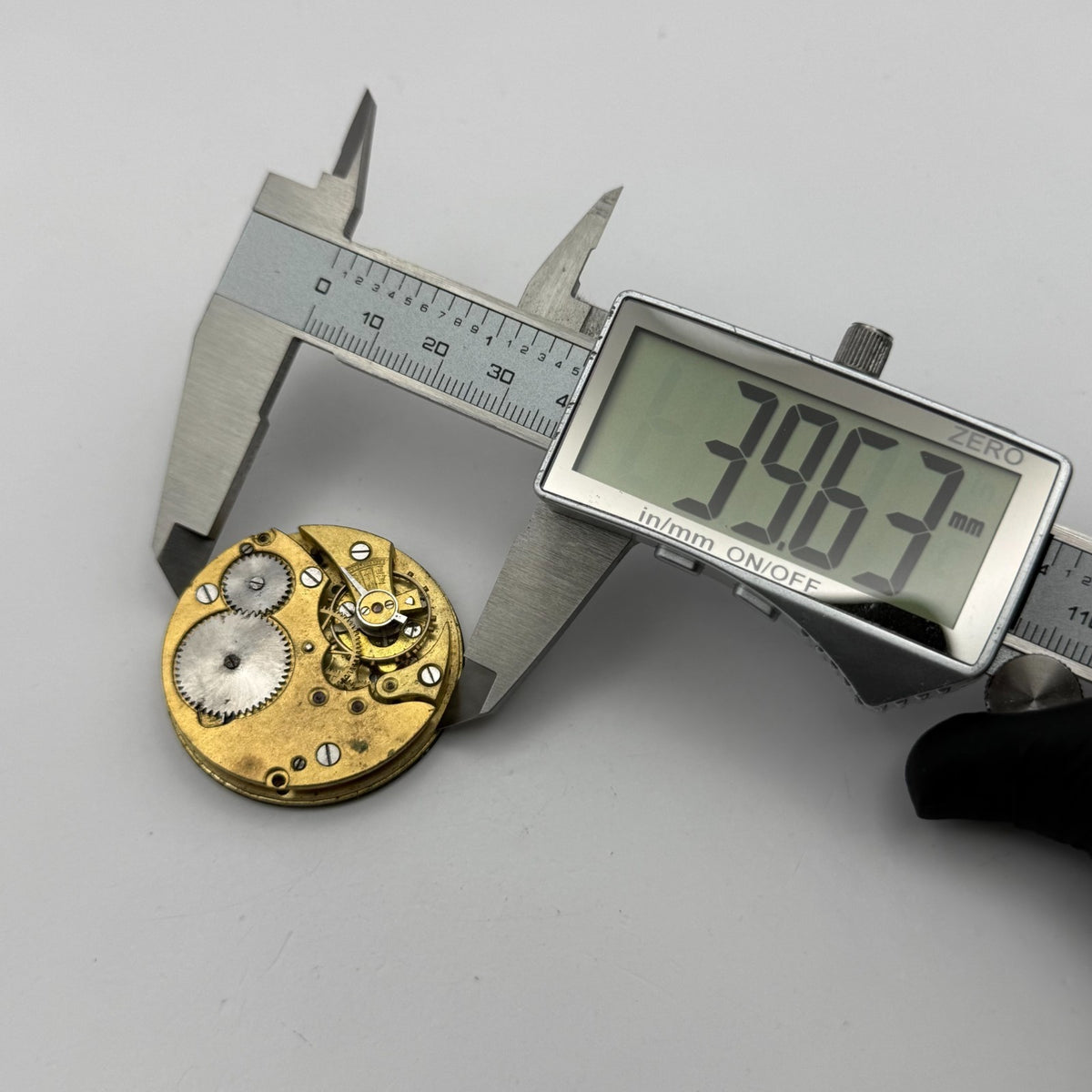 Uilkema Pocket Watch Movement Open Face Sub Seconds Vintage Parts Repair 38.9mm