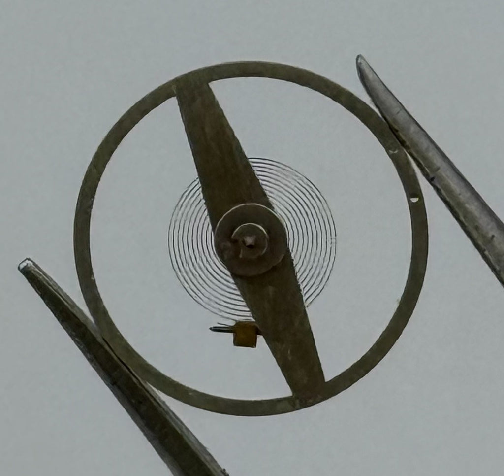 Junghans 93 Balance Wheel Complete And Spring Progress Watch Movement Parts NOS