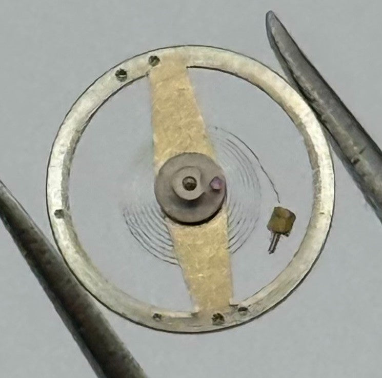RL 8013 Balance Wheel Complete And Spring 8¾’’’ 1458 Watch Movement Parts NOS