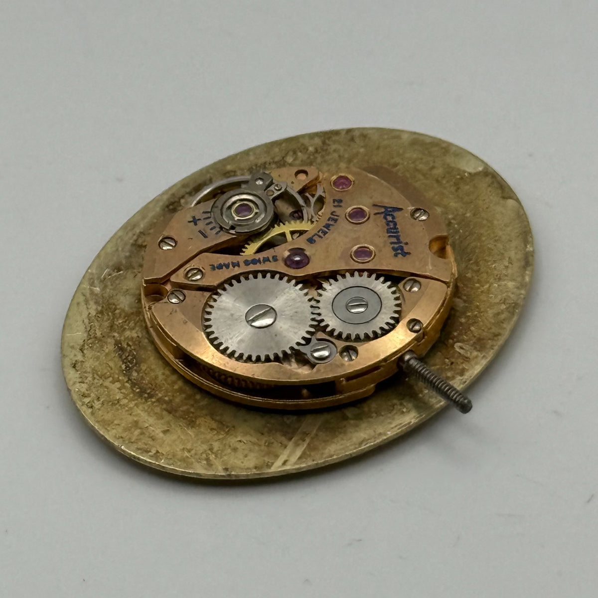 Felsa 4122 Watch Movement Accurist 21 Jewels Running Manual Wind Parts 17.1mm