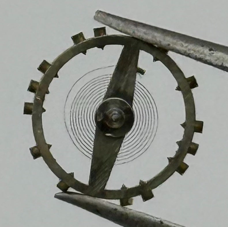 AS 970 Balance Wheel Complete And Spring 8¾’’’ Renata 27 M Watch Movement Parts